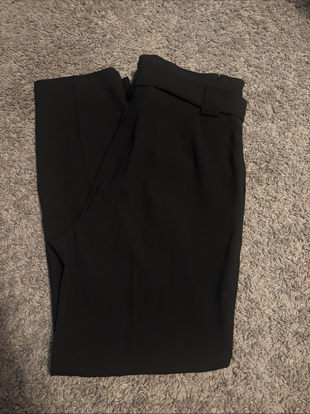 Express Black Paperbag Waist Trousers - Picture 5 of 7
